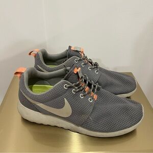 Nike Gray and Peach Sneakers Lightweight Mesh Design